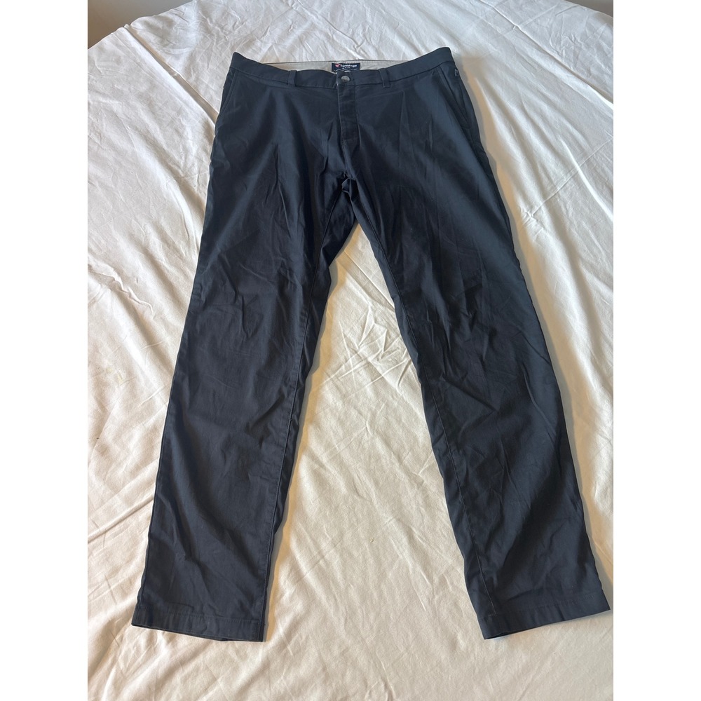 Birddogs Mens 34x32 Navy Blue Stretch Chino Trousers